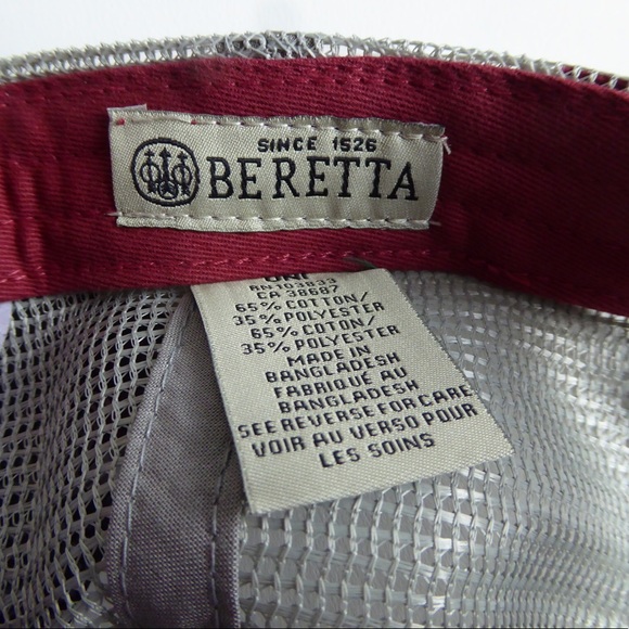 Beretta LP Trucker Hat Mesh Adjustable Cap NWT - Picture 6 of 6